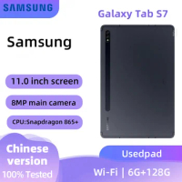 Samsung Galaxy Tab S7 11inch WIFI OLED 2560x1600 120HZ Snapdragon865+ 8000mAh 13MP Camera Android OneUI SPEN used pad