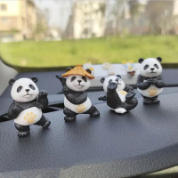 Cartoon Kung Fu Panda Car Decoration Popular Toys Souvenir Fairy Garden Miniatures Action Figures Desktop Home Decor