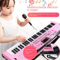 Professional Children's Electronic Organ 68cm Midi Controller Musical Keyboard Toy Baby Teclado Musical Organ Keyboard AA50EO