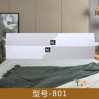 床頭板 時尚簡約現代雙人床頭1.5米1.8米2.0米經濟型白色烤漆床頭靠背T 2色  交換禮物全館免運