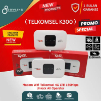 Modem Wifi Telkomsel K300 Mifi 4G LTE 150 Mbps Unlock All Operator