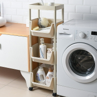 家用大號加厚置物架 塑料落地多層廚房收納架移動多用途收納櫃
