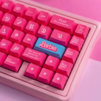 Cute Pink Keycaps Customized PBT Cherry Profile Keycap Original design ATK68 Wooting Keyboard Cap for Gaming Mechanical Keyboard