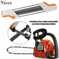 1PCS Electric Saw Chain Sharpener Manual Chain Sharpener Sharpening Chain Cutter Woodworking Tools Accessories White Orange