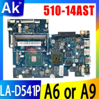 LA-D541P Mainboard For Lenovo Yoga 510-14AST 500-14ACZ 310S-14AST Laptop Motherboard with A6 A9 AMD CPU