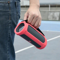 Silicone Case Cover for JBL Flip Essential 2 Bluetooth-compatible Speaker Travel Carrying Protective with Handle