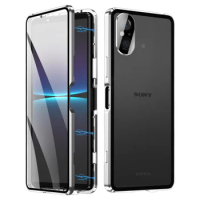 Shockproof Metal Armor Case For Sony Xperia 5 10 1 V Case Magnetic Aluminum Frame Lock Function Cover For Sony Xperai 1 IV Case