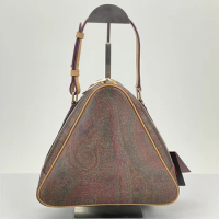 ETRO Vintage vintage high-end underarm bag, triangular crossbody bag, portable French casual shoulder bag