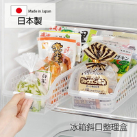 [超取299免運]日本製 冰箱斜口整理盒 inomata 收納盒 冷藏置物盒 Loxin 【SI0197】