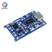 2Pcs Micro USB 5V 1A 18650 TP4056 Lithium Battery Charger Modul Pengisian Papan dengan Dual Fungsi