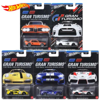 Original Hot Wheels Car Gran Turismo Diecast 1:64 Toys for Boys BMW SCL Race Car Nissan GTR Porsche 911 Ford Mustang Shelby Gift
