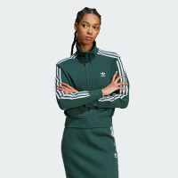 adidas 愛迪達 外套 女款 運動立領外套 KNITTED TOP OR 綠 IW3162