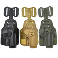 Drop Leg Holster Tactical Airsoft Pistol Thigh Holster for Glock 17 19,Beretta M9 92 96,Colt 1911,Be