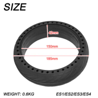 Experience Superior Grip and Performance with 8 inch Solid Tyre 8x2 125 for Ninebot Segway ES1ES2ES3ES4 Electric Scooter