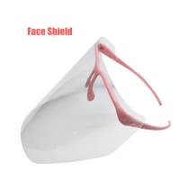 Dental Medical Protective Detachable full Face Shield 1 White Eyewear Frame and 10 Clear Detachable Visors Assorted Colors