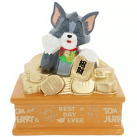 小禮堂 湯姆貓與傑利鼠 陶瓷造型存錢筒 (招財貓)