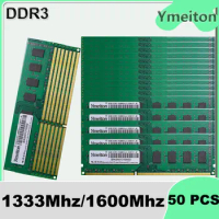 Ymeiton 50PCS DDR3 Desktop universal Memory Bar 4GB 8GB 1333MHz 1600MHz U-DIMM RAM 240pin desktop memory memoriam card wholesale