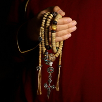 【原創藏式】天然星月菩提子西藏佛珠手串男108顆女手鏈項鏈念珠