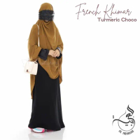 French Khimar 2 by Al Arabian - tumeric choco