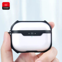 Luxury Earphone Bag For Apple AirPods 3 Cover Airbags Bumper Transparent Case Hook for For Airpods3 Headphone Waterproof Cases