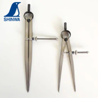 SHINWA Steel Gauge Spring Planning Wire Gauge Industrial Compass Drawing Line 15cm20cm