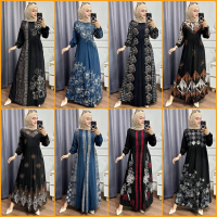 Gamis Lebaran Terbaru 2024 Rayon Twill Premium Pekalongan Home Dress Busui Jumbo Batik Usman Muslim 