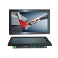 18.5" Industrial Computer touch screen 4*USB 2*RS232 4GB DDR4 32g ssd Aio All In One PcIntel cpu i3 7100U 2.3GHz