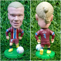 Figure Pemain Sepak Bola Norwegia Haaland / Koleksi Patung Sepak Bola Haaland Norwegian / Koleksi Ha