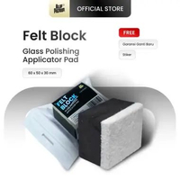 Kilap Premium - Felt Block Glass Polishing Applicator Alat Pembersih Jamur Kaca Mobil Bahan Vilt Woo