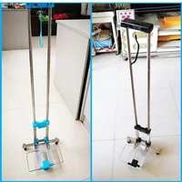 Portable Stainless Steel Trolley Bag Travel Home Carry Live Stand Trolley Baggage Folding Shopping Trolley