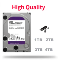 W. D. West Data Purple HDD 1TB 2TB SATA 3.0 6.0Gb/s 3.5" inch Hard Drive Disk for cctv AHD DVR NVR DATA Center