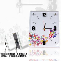 歐風時尚玻璃時鐘(小) 數字時鐘 房間時鐘 壁鐘 簡約時鐘 居家用品 贈品禮品