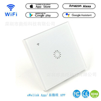 WIFI智能觸摸遙控開關一開 支持Amazon Alexa google home 方糖