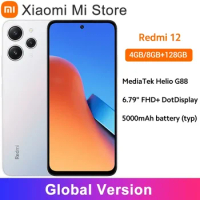 Redmi 12 Global Version Xiaomi MTK Helio G88 18W Charging 5000mAh Battery 90Hz Display 50MP AI Triple Camera IP53