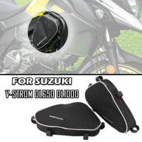 Motorcycle Bag For Suzuki V-Strom DL650 DL1000, For Givi ,For Kappa Waterproof Bag Tool Bag Frame Package Anti-collision Bar Bag