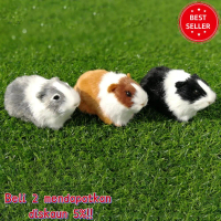 Dreamland Toys Baru Hamster Simulasi Bulu Guinea Pig Seakan-akan hidup Hiasan rumah Patung Haiwan St