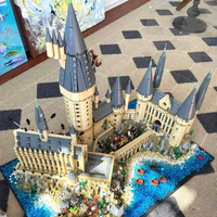 兼容樂高哈利波特霍格沃茨城堡積木3d立體建筑系列拼裝玩具禮物