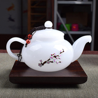德化白玉瓷手工茶壺過濾泡茶用品不燙手功夫茶壺泡茶專用喝茶水壺