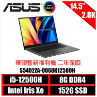 ［ASUS原廠整新福利機］ASUS VivoBook S 14X OLED S5402ZA-0068K12500H 黑