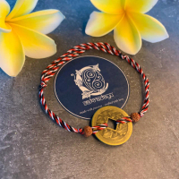 Gelang Padmadatu (Tridatu Pis Bolong dan Biji Genitri asli khas Bali)