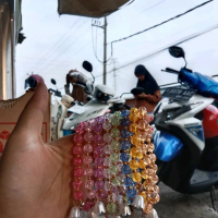 gelang ranii-Gelang Gaya Korea Model Manik Manik Batu Kristal Gelang Wanita dan Anak Perempuan