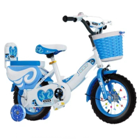 12/14/16/18/20 Inch Bicycle Children's Bike Flash Assist Wheel Foldable Safe Rollover Prevention Sensitive Braking
