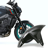 山葉 適用於 Yamaha MT09 MT-09 2020 2021 2022 摩托車碳纖維前擋泥板防泥板防塵防濺板