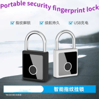USB Charging Door Smart Lock Fingerprint Padlock Smart Padlock Zinc Alloy Bluetooth Case Fingerprint Padlock Anti-theft Lock