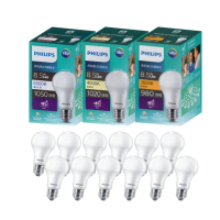 【Philips 飛利浦】8.5W 超極光真彩版 LED燈泡 12入組(白光/自然光/黃光★新版綠盒)