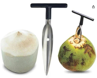 Coconut Opener Tool Stainless Steel Coconut Opener Easy to Open Young Coconut Water Open Tools for H
