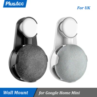 UK Plug Outlet Wall Mount For Google Home Mini Nest Mini Voice Assistant Holder Bracket In Kitchen Bedroom Portable Audio Stand