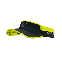 《Compressport 瑞士》UNIQ超輕量中空帽 (閃光黑/螢光黃)