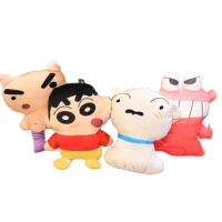 Wholesale 12pcs/lot 8inch New Crayon Shin-chan plush toys Animals Boneka little white dog Stuffed Dolls for children gifts