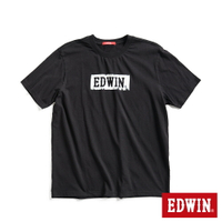 EDWIN 工業風格經典LOGO短袖T恤-男款 黑色 #503生日慶